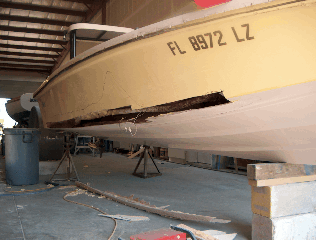 Fiberglass Boat repair Saint Kitts